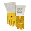 STEERSOtuff® welding glove with reinforced hand of split and grain cowleather, a cuff of split cowhide and back with COMFOflex® lining type 10-2750L